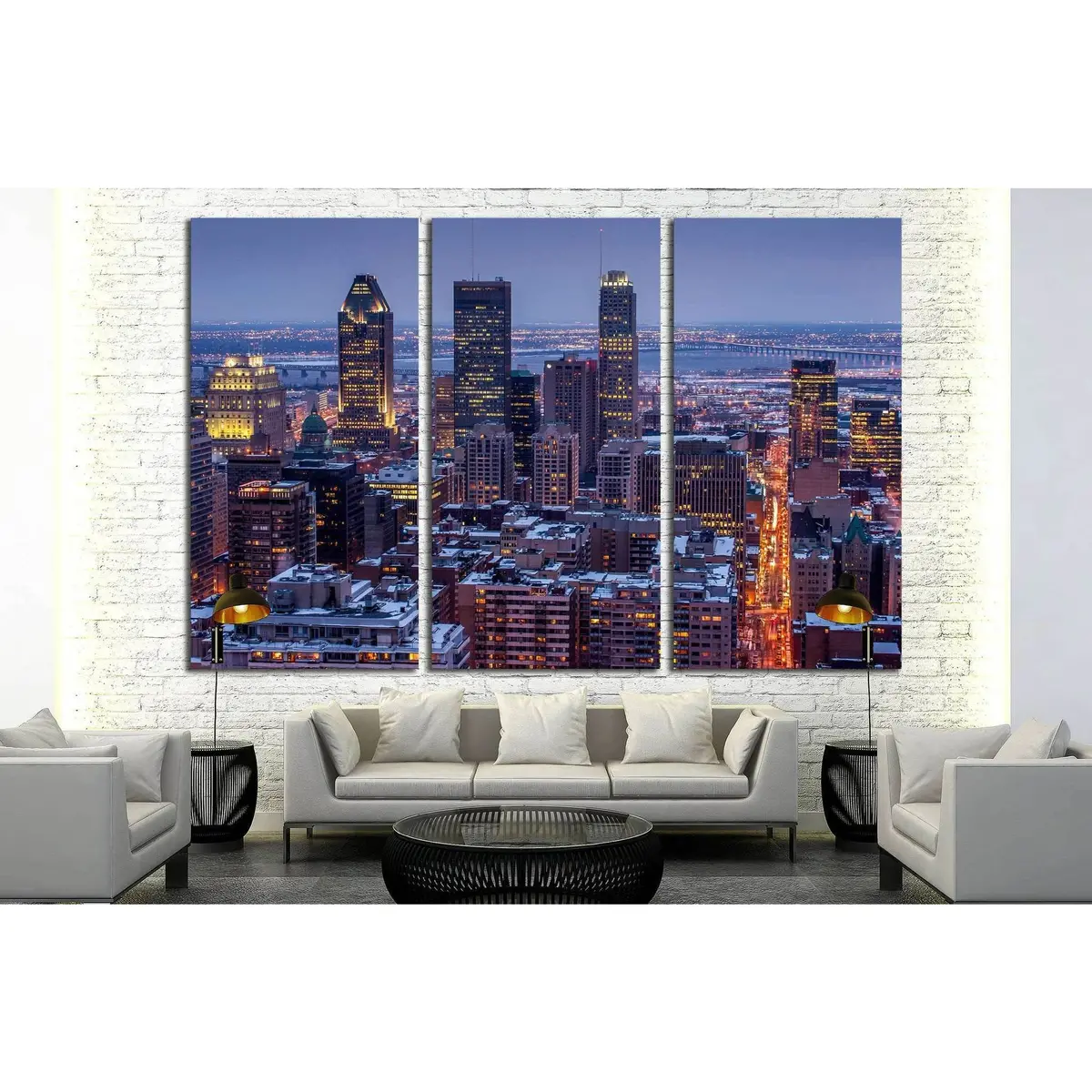 Montreal City №2039 Ready To Hang Canvas Print 5