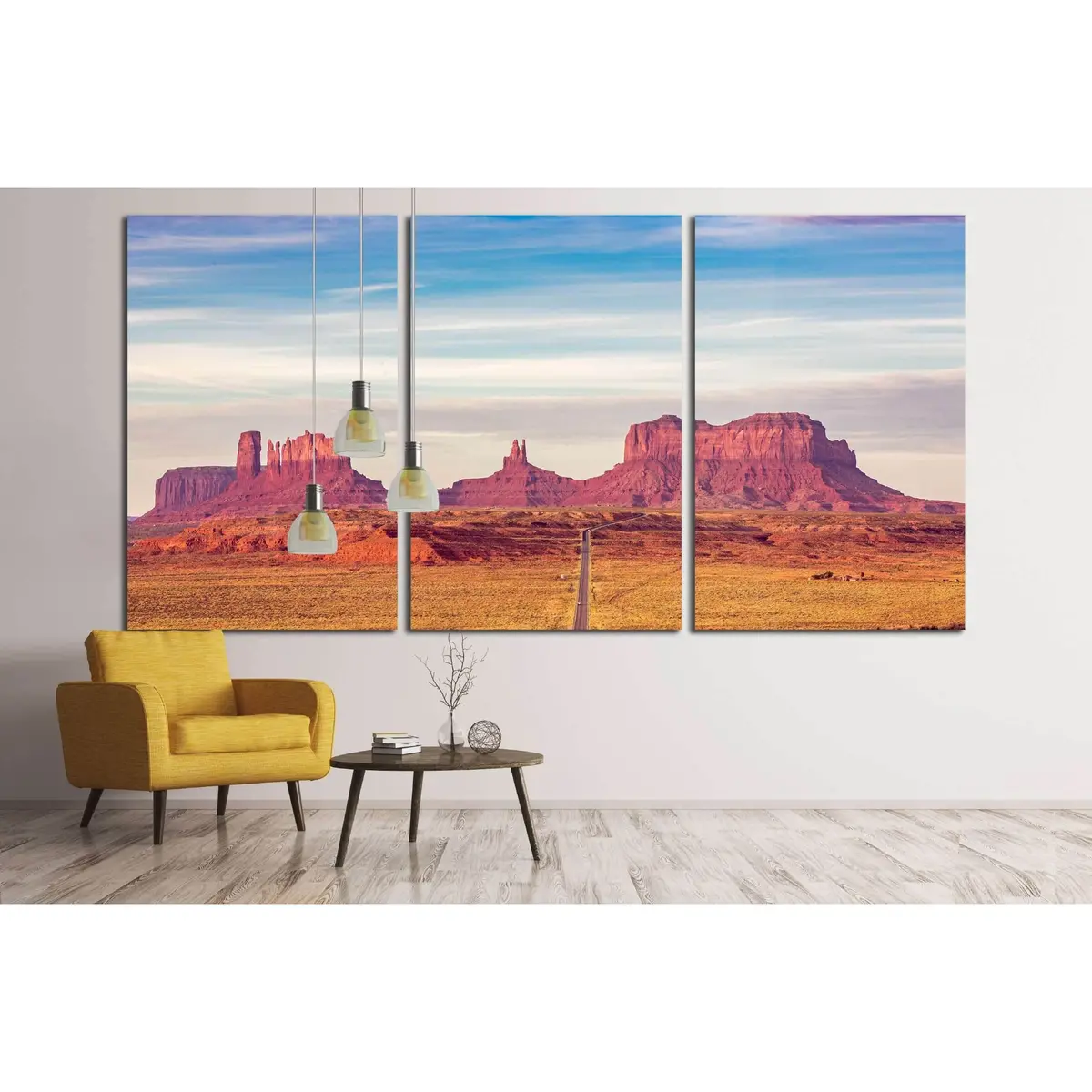 Monument Valley At Sunrise №3082 Ready To Hang Canvas Print 5