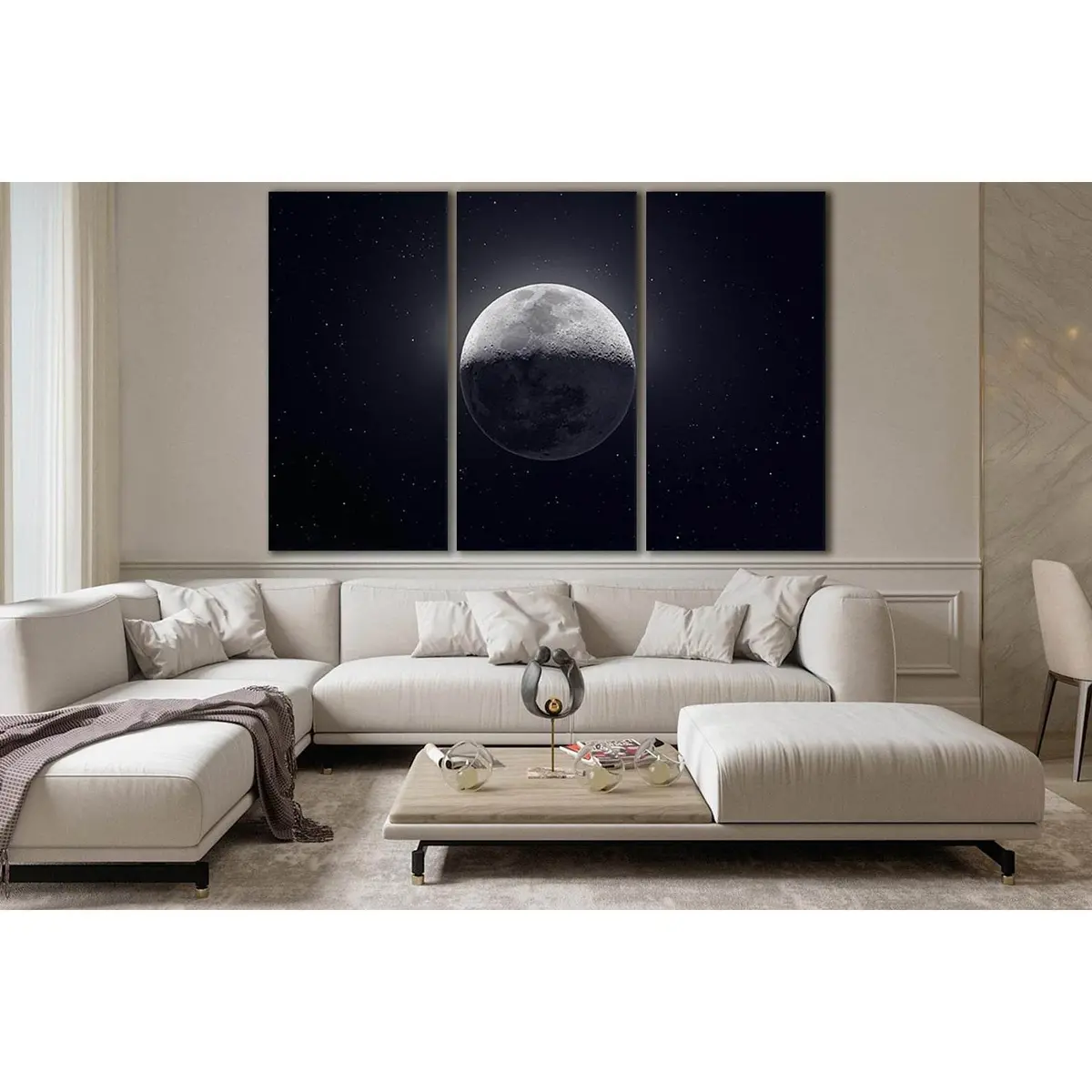 Moon Close Up №Sl433 Ready To Hang Canvas Print 5