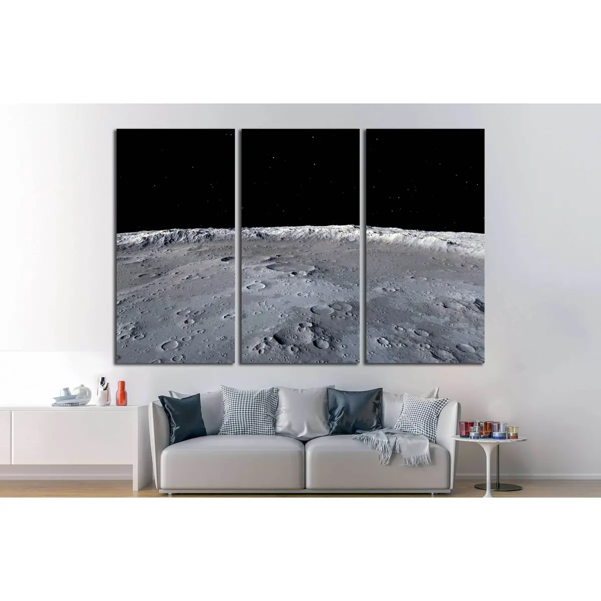 Moon Surface №2456 Ready To Hang Canvas Print 5