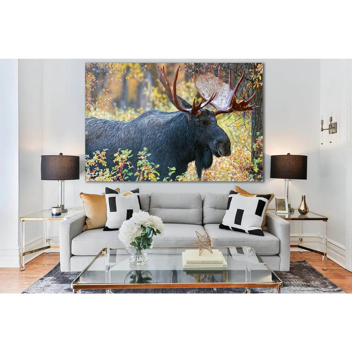Moose Close Up №Sl1018 Ready To Hang Canvas Print 1