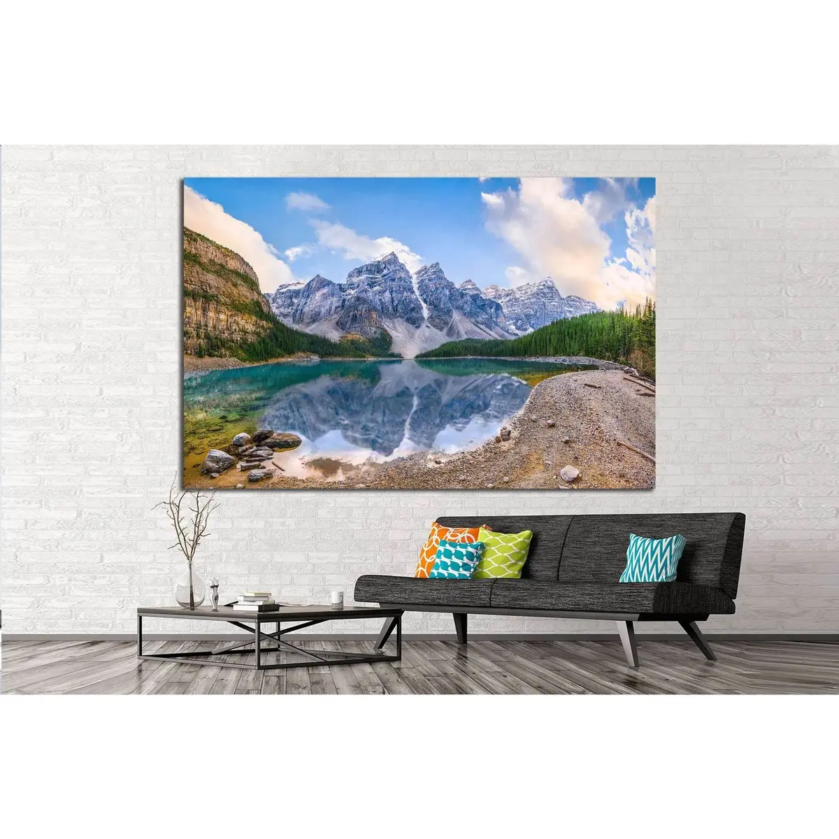 Moraine Lake, Alberta, Canada №1007 Ready To Hang Canvas Print 3