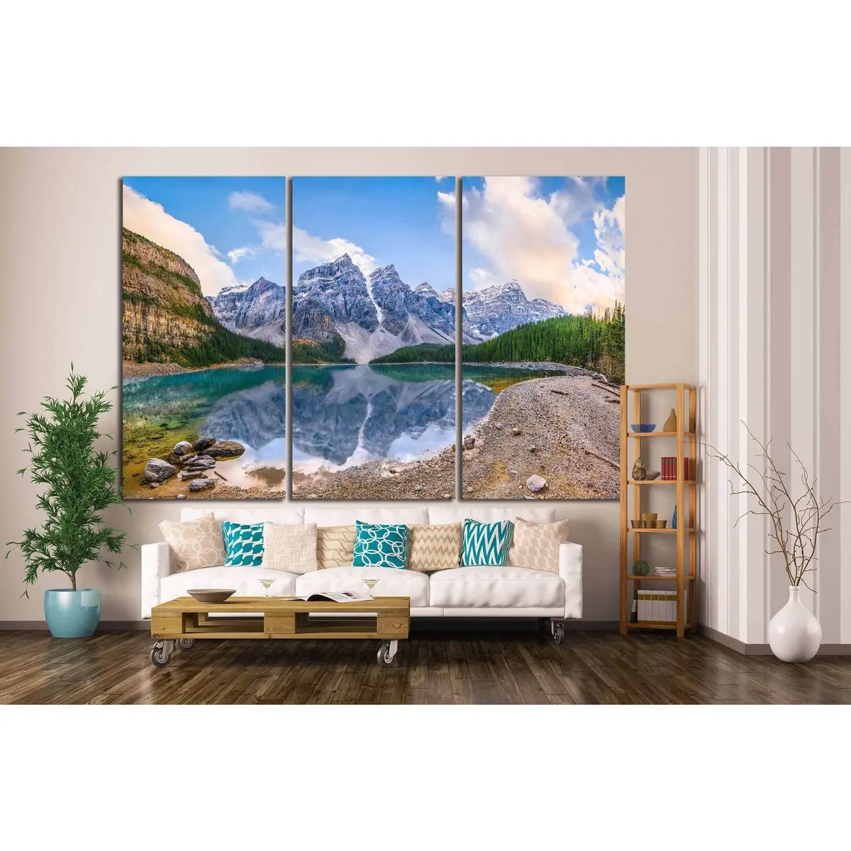 Moraine Lake, Alberta, Canada №1007 Ready To Hang Canvas Print 5