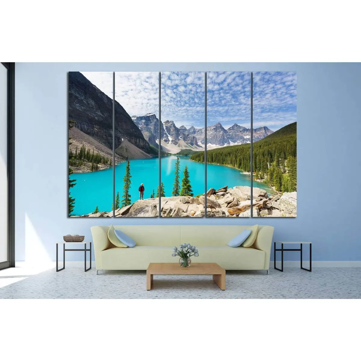 Moraine Lake Canvas Print №594 — Ready-to-Hang Wall Art - Image 3