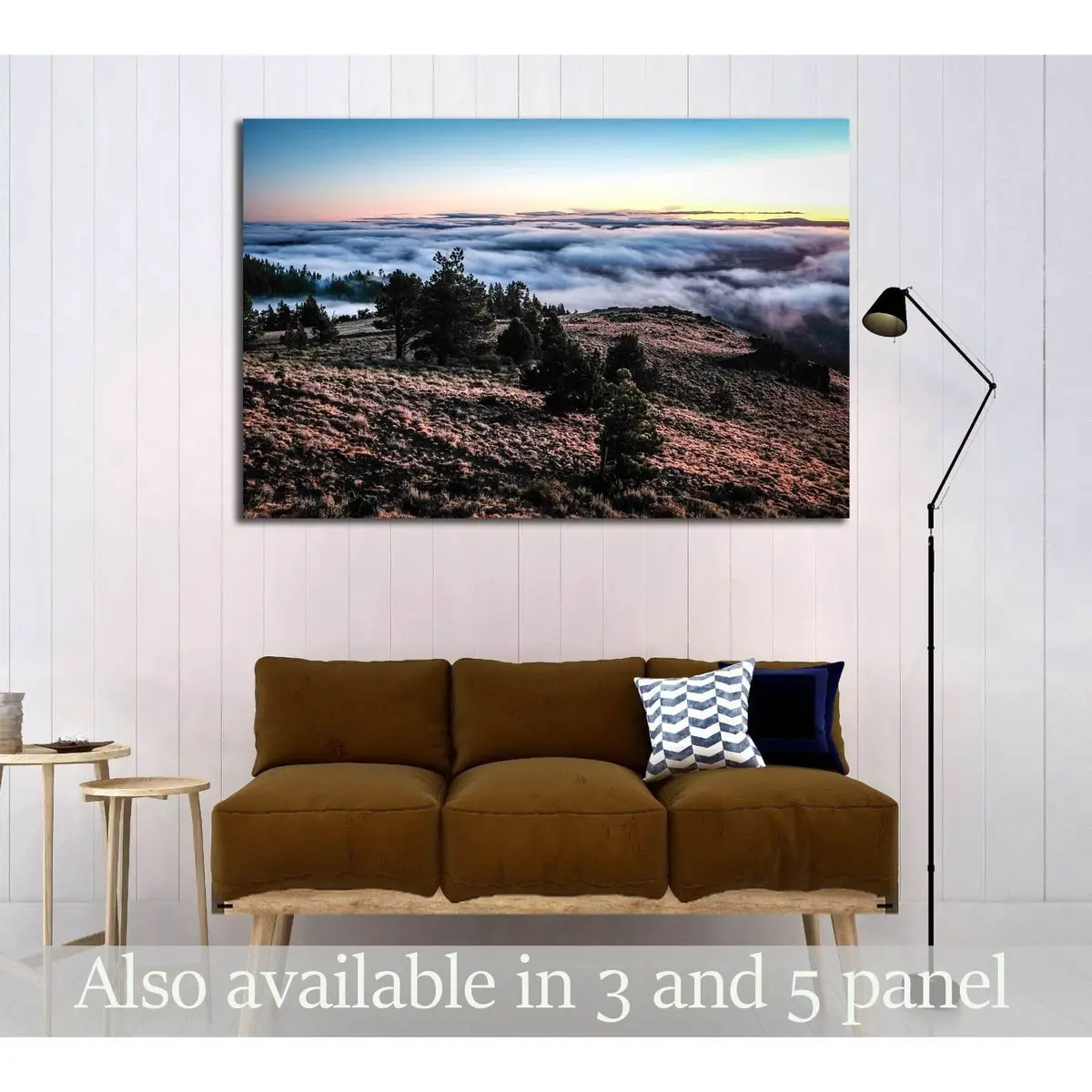 Morning Cloud Bank Over Valley; Paisley, Oregon №3178 Ready To Hang Canvas Print 1