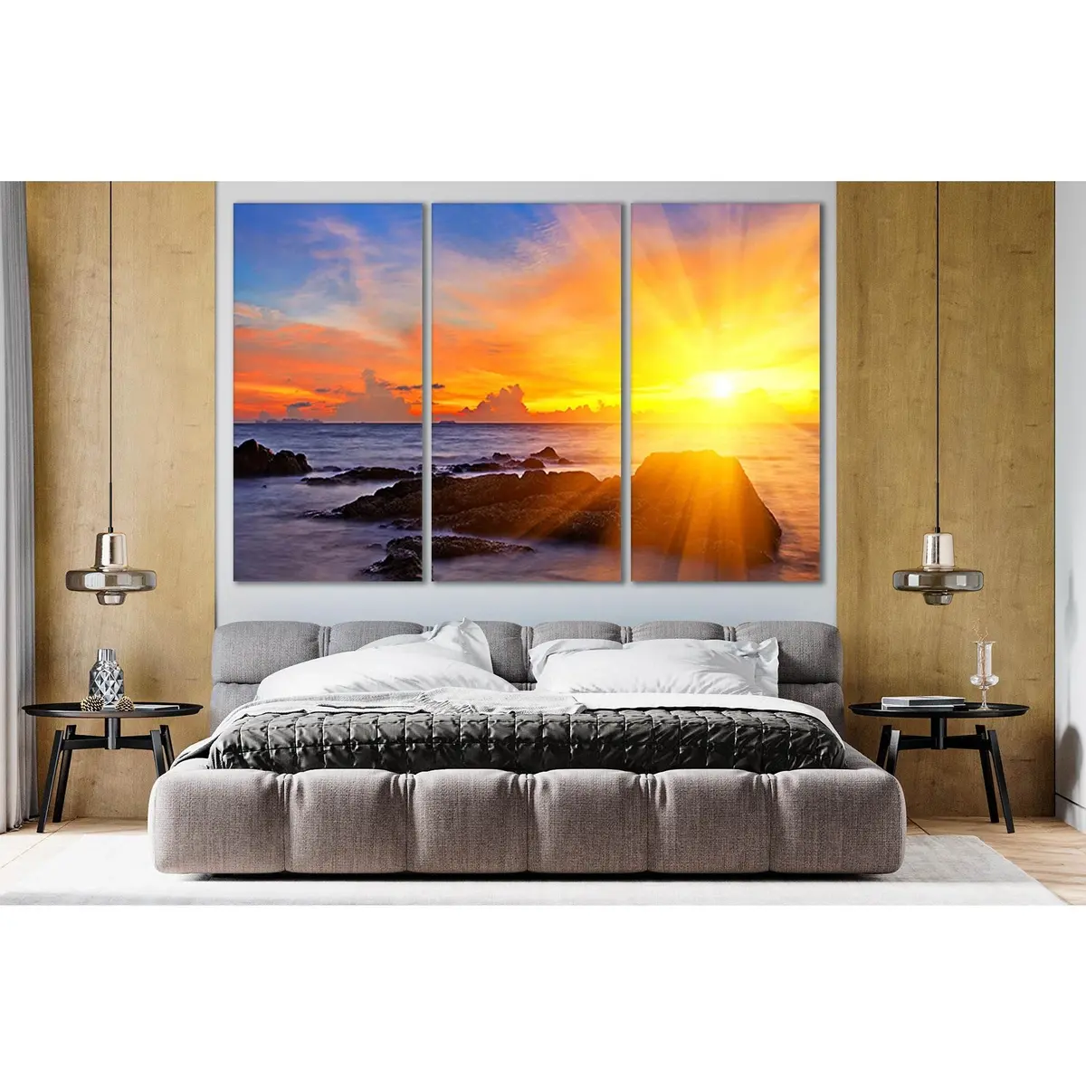 Morning Sunrise At The Sea №Sl246 Ready To Hang Canvas Print 5
