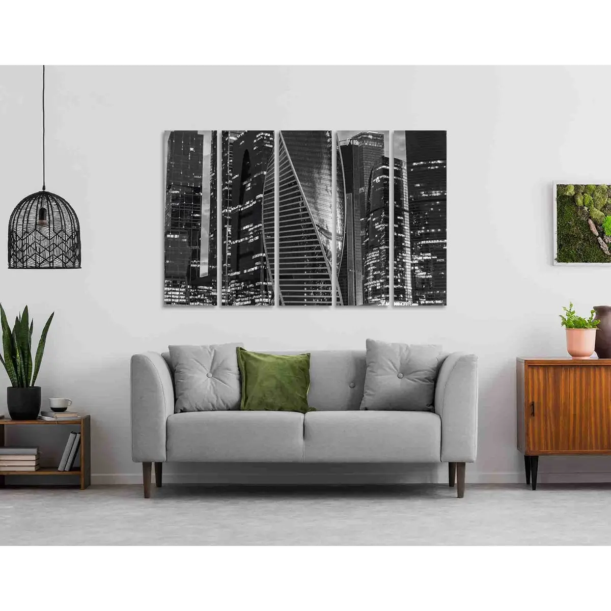 Moscow City #D2835 Premium Ready-to-Hang Canvas Art - Image 3