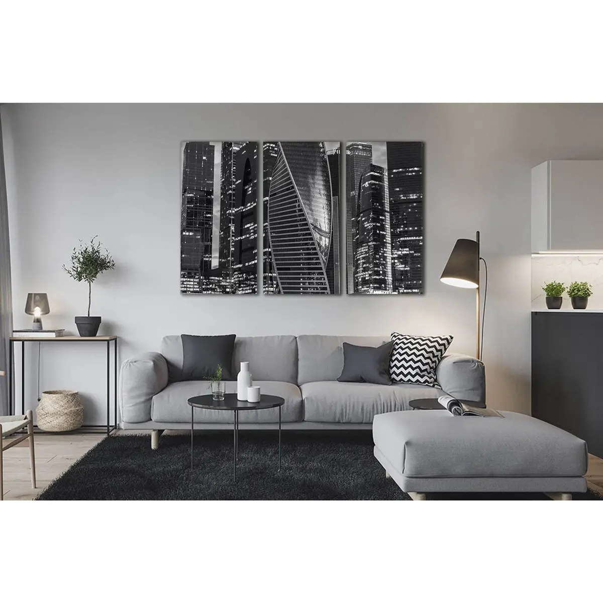 Moscow City №D2835 Ready To Hang Canvas Print 5
