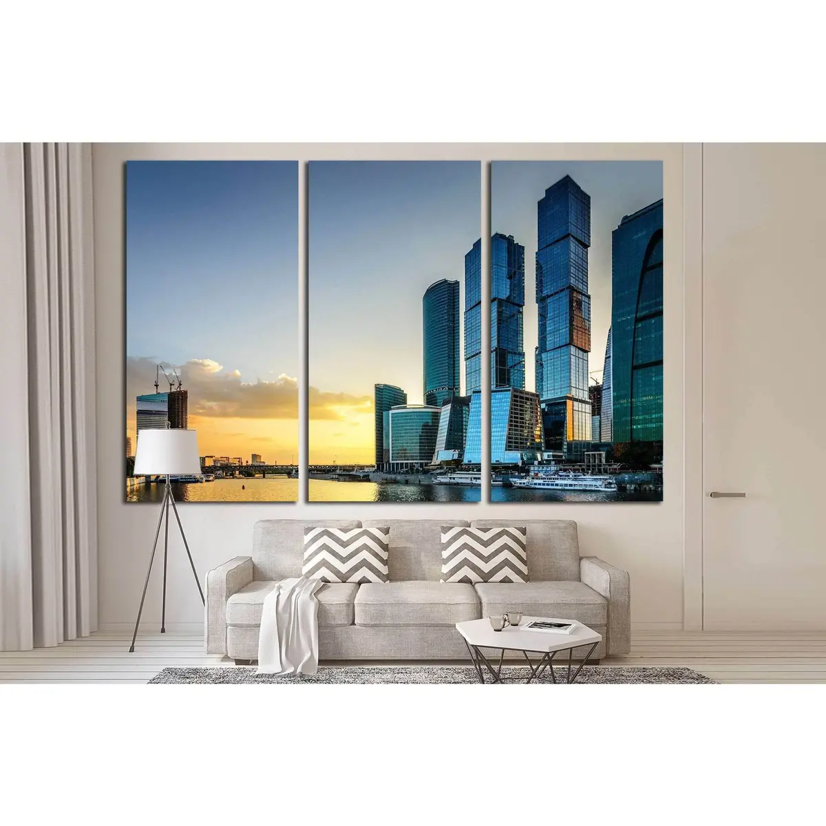 Moscow City. Russia №1533 Ready To Hang Canvas Print 5