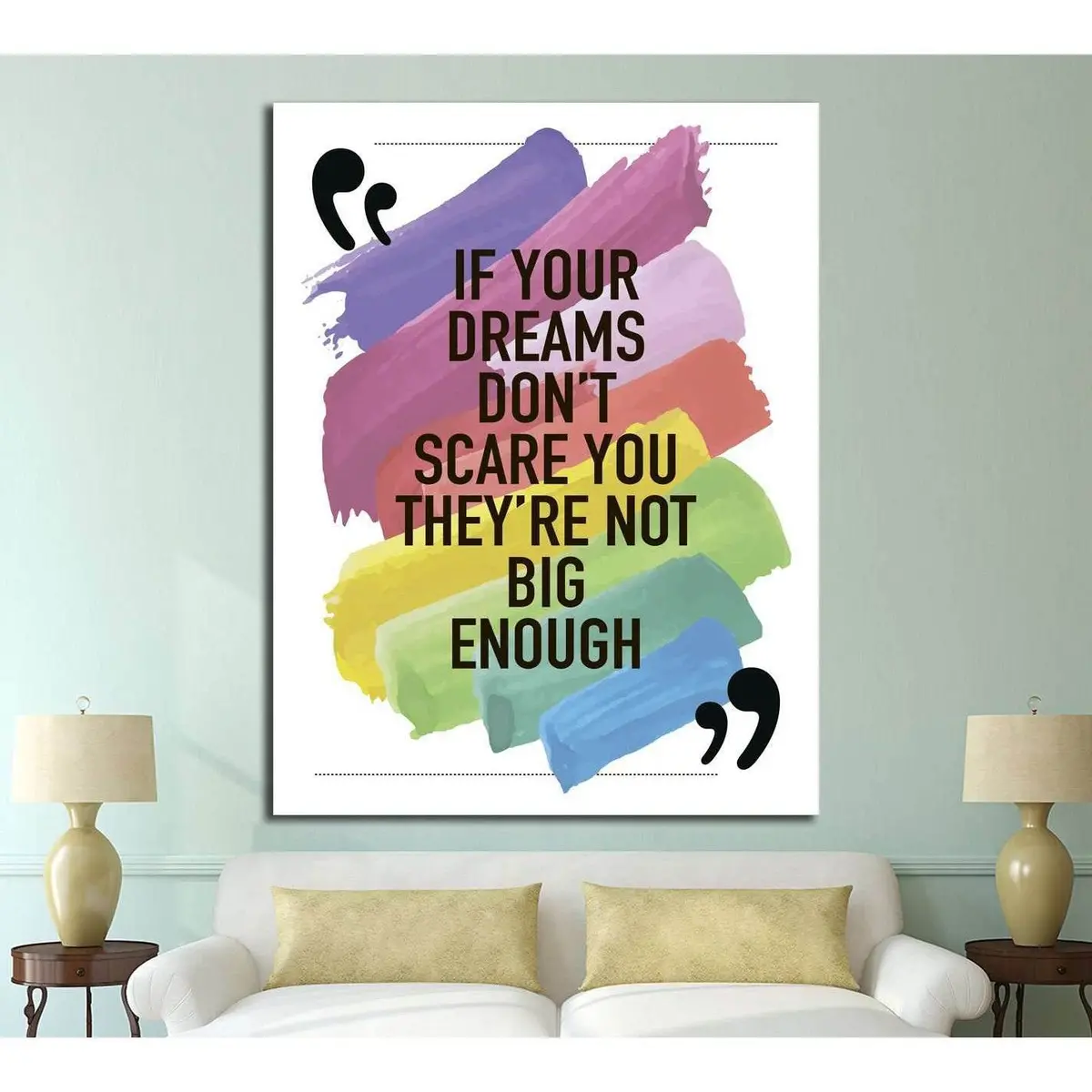 Motivational Quote Concept Illustration Background №4605 Ready To Hang Canvas Print 1