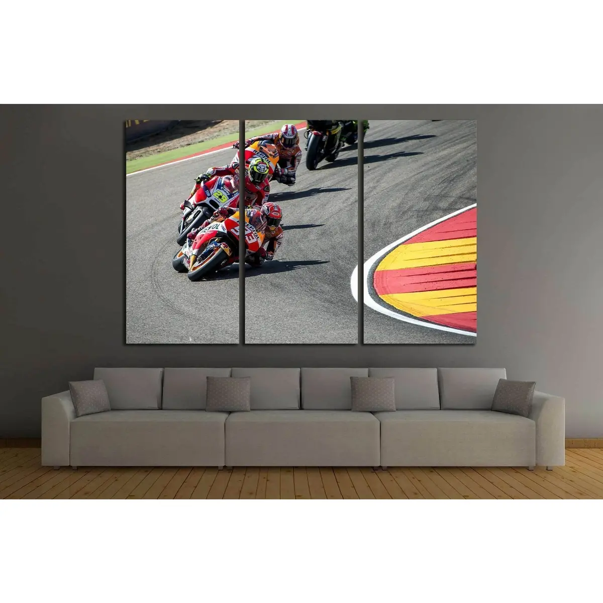 Moto Gp Riders №164 Ready To Hang Canvas Print 5