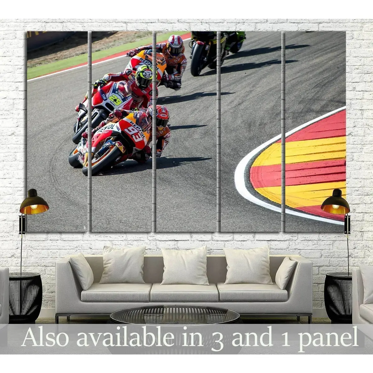 Premium Moto GP Rider #164 Canvas Wall Art – Ready to Hang