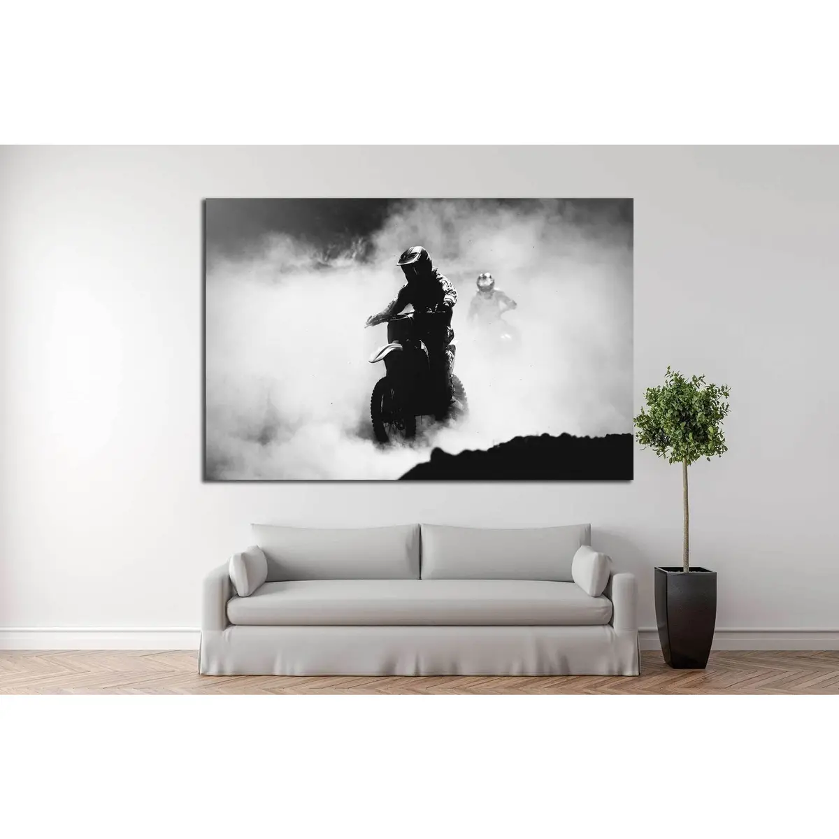 Motocross №166 Ready To Hang Canvas Print 2