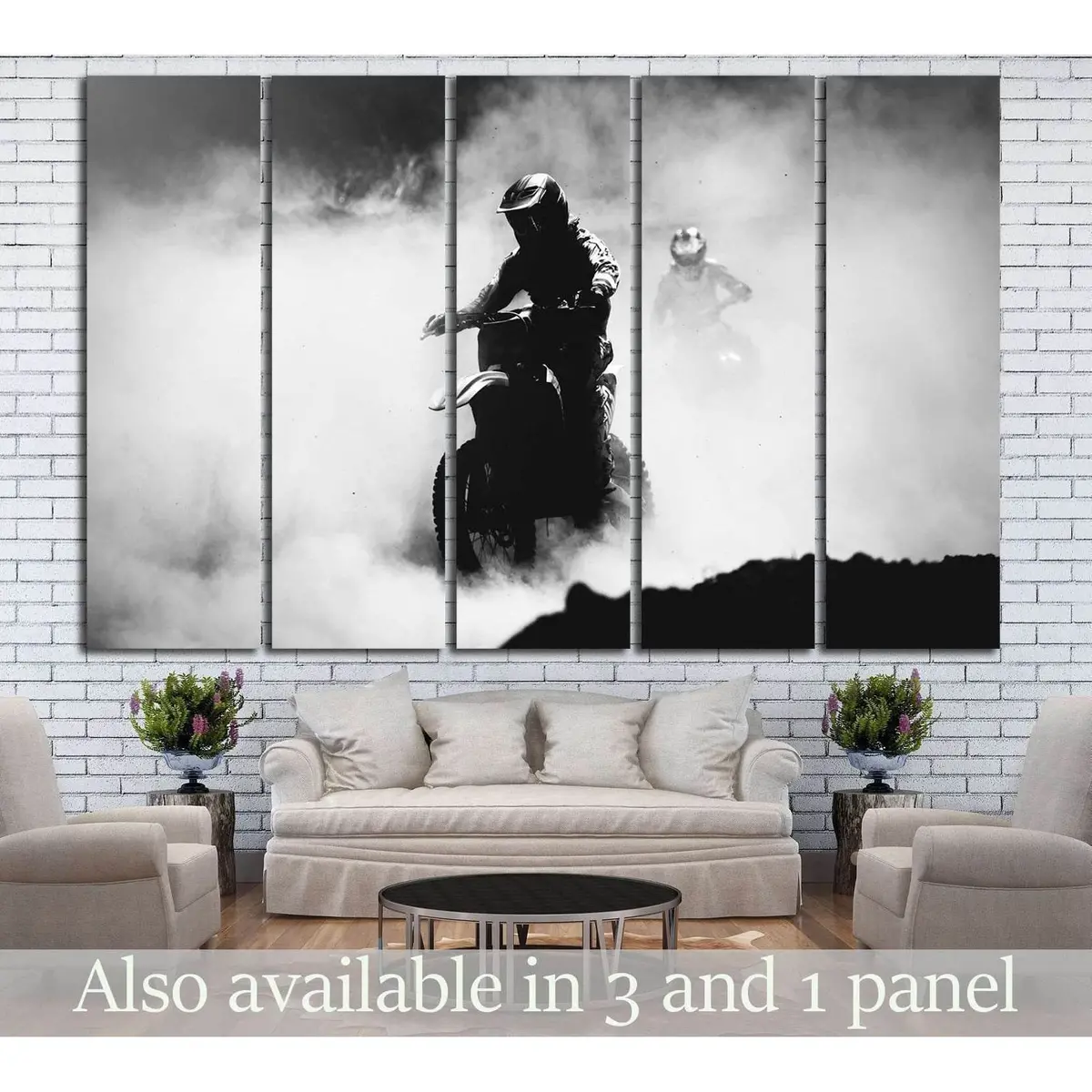 Motocross No. 166 Premium Canvas Wall Art – Pre-Strung & Ready to Hang
