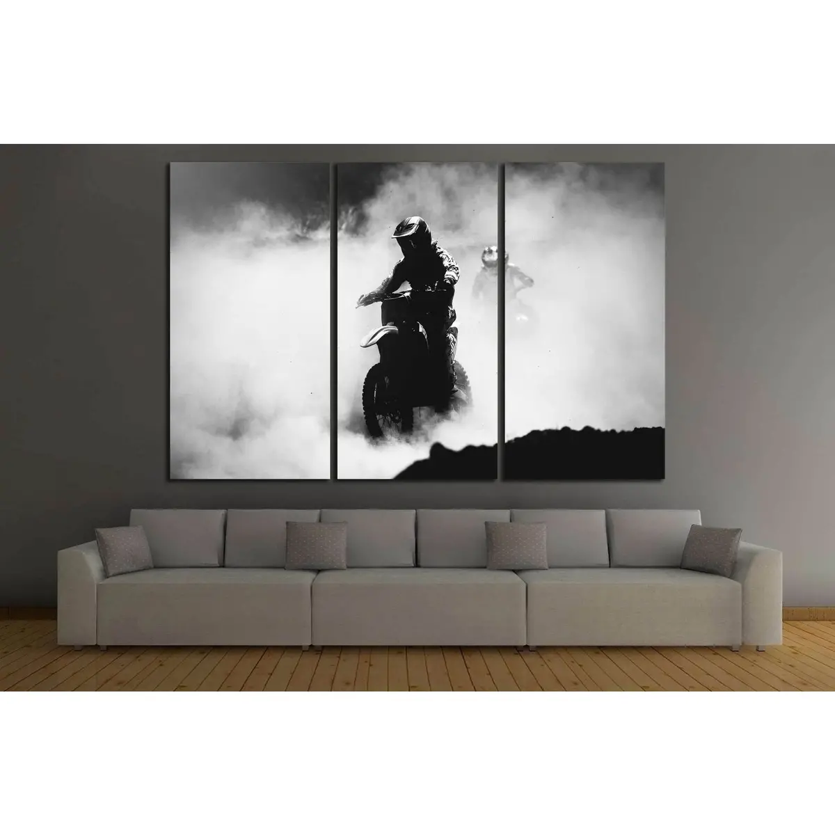 Motocross №166 Ready To Hang Canvas Print 5
