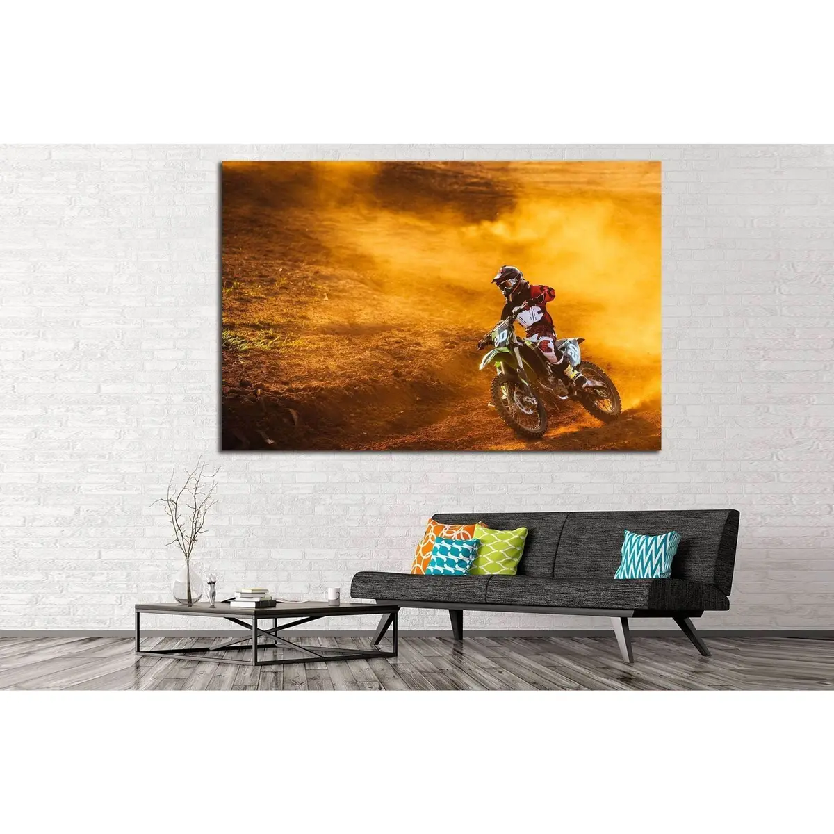 Motocross №169 Ready To Hang Canvas Print 2
