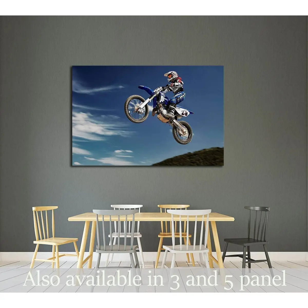 Motocross Poster Print №2475 Ready To Hang Canvas Print 1