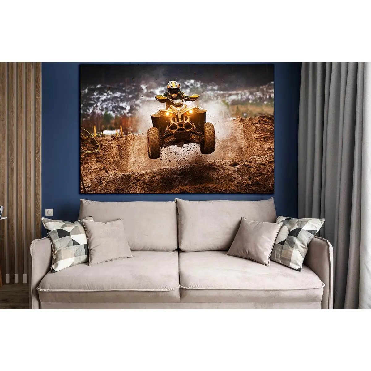 Motocross Quad Race №Sl952 Ready To Hang Canvas Print 1