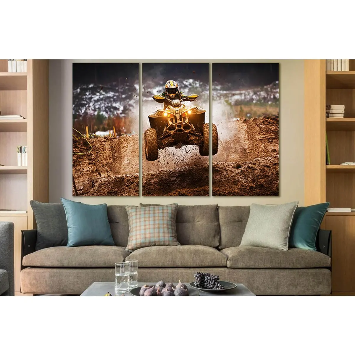Motocross Quad Race №Sl952 Ready To Hang Canvas Print 5