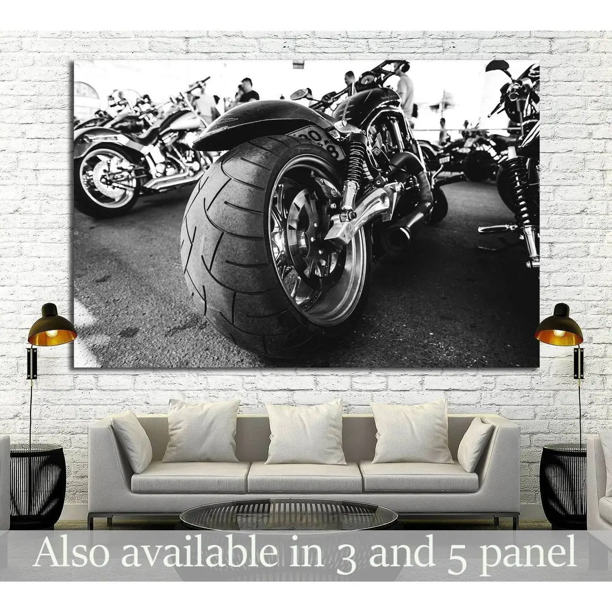 Motorbike Ready To Hang Canvas Print For Home Decor №1884 Ready To Hang Canvas Print 1