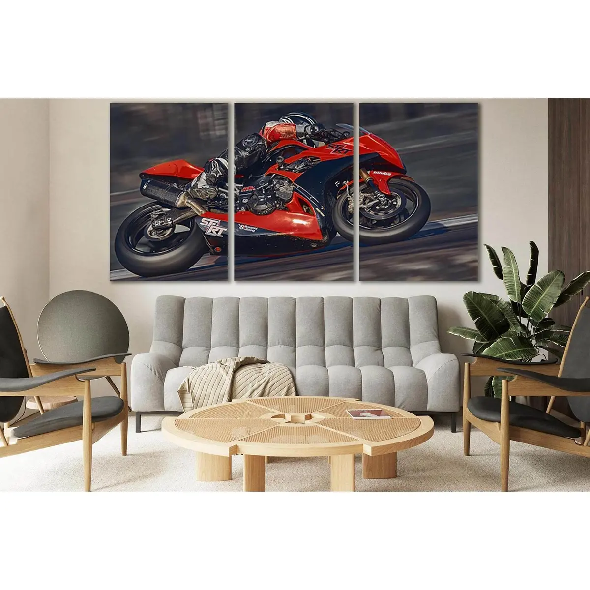 Motorcycle Moving Very Fast №Sl765 Ready To Hang Canvas Print 5