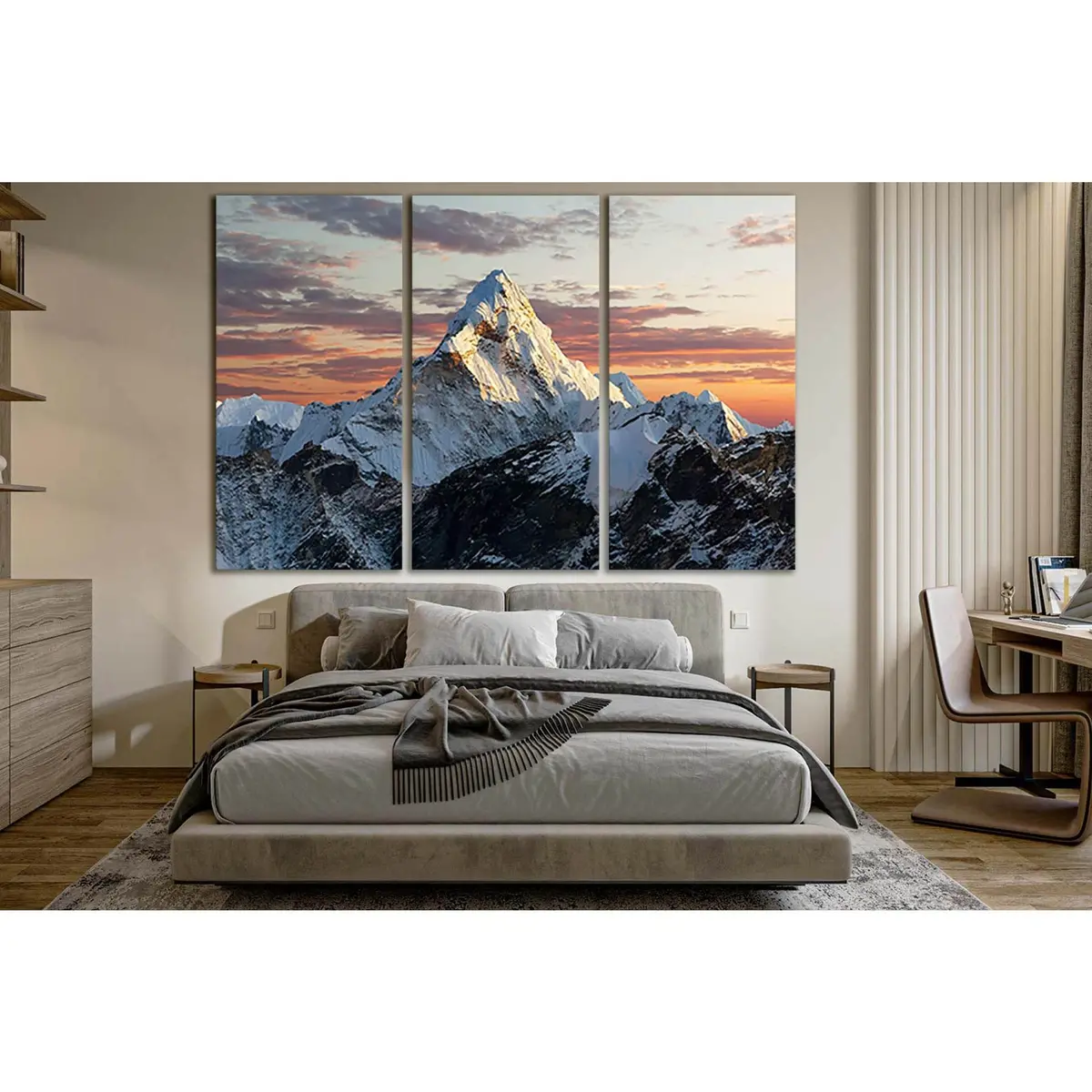 Mount At Sunset №Sl1595 Ready To Hang Canvas Print 5