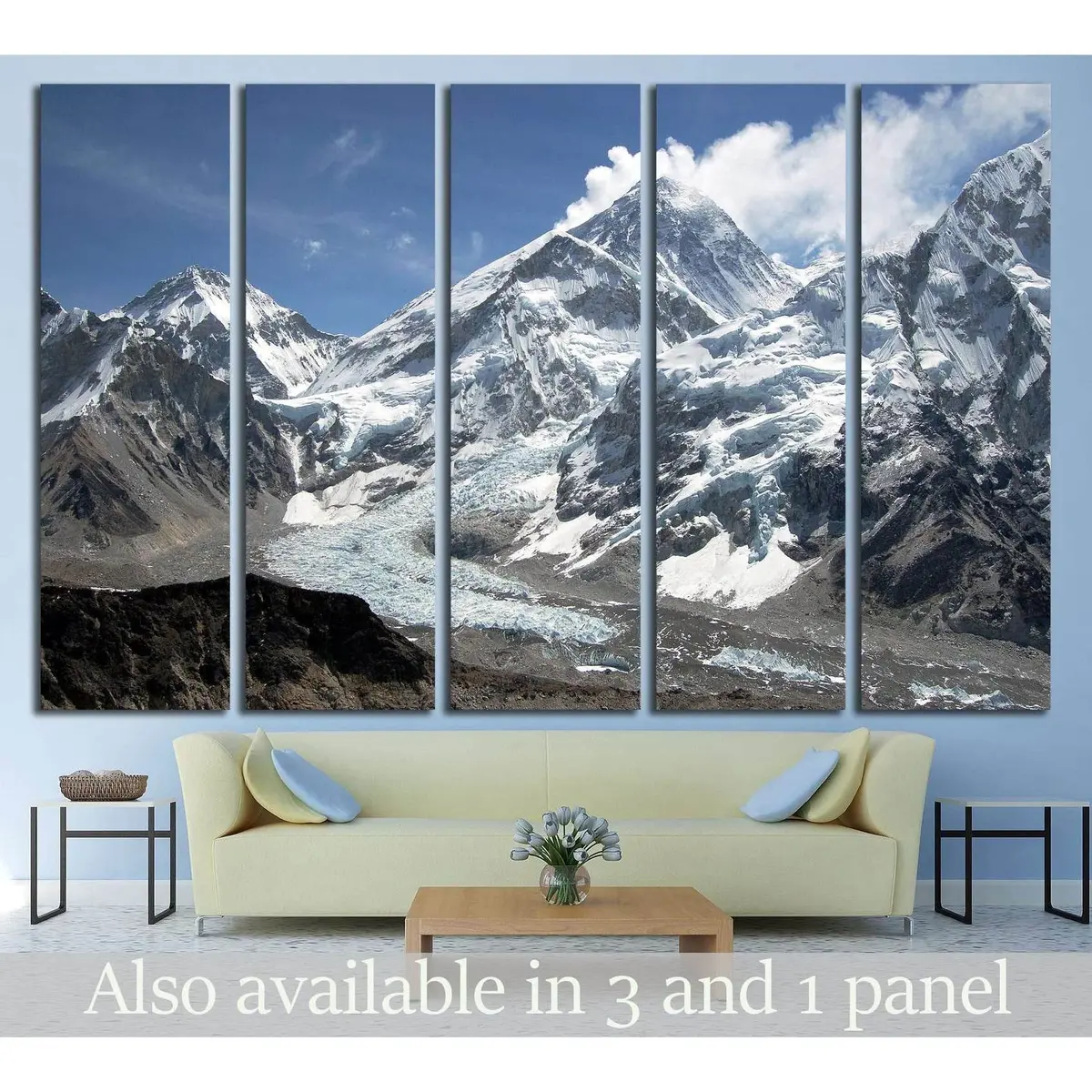 Mount Everest #2664 Premium Canvas Wall Art Print