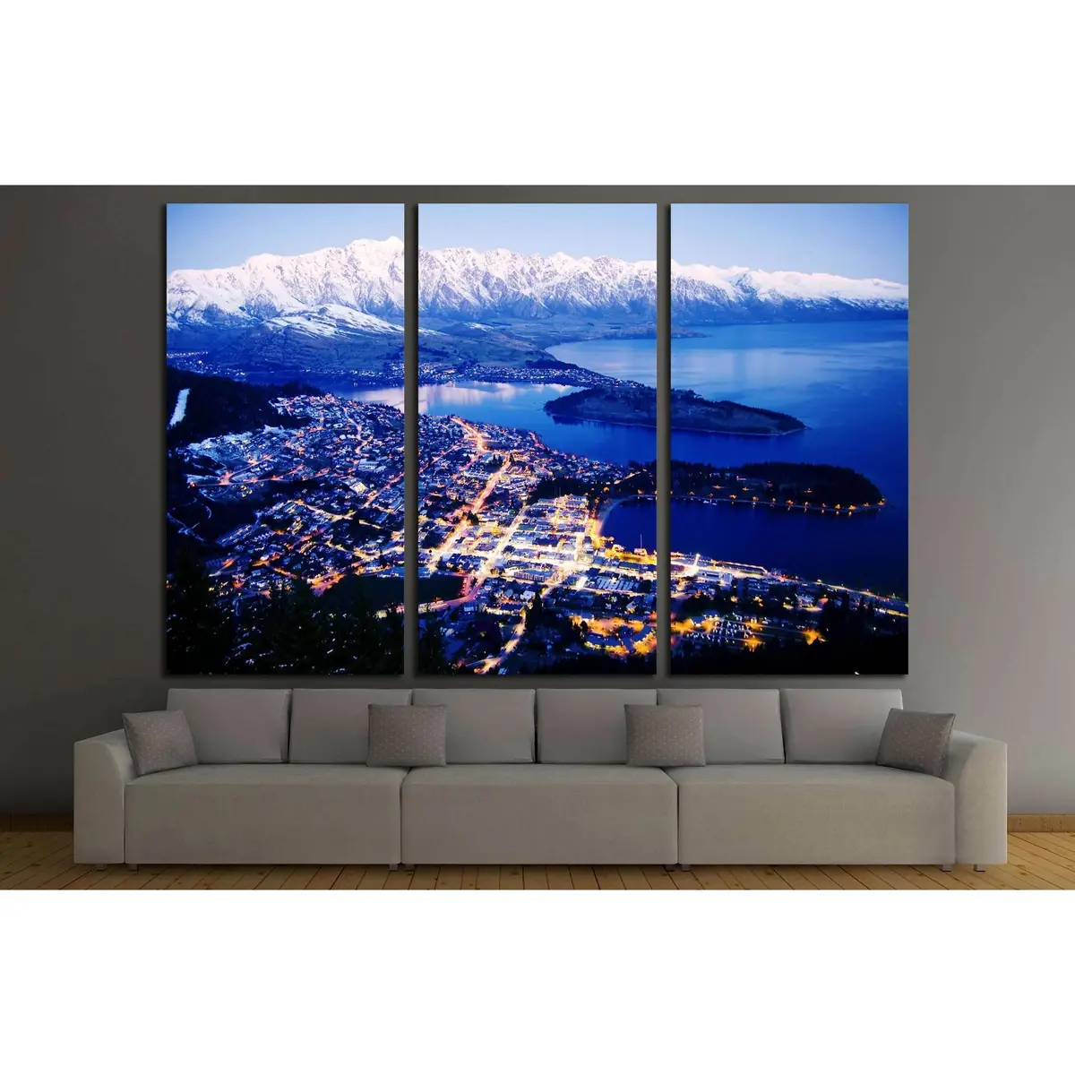 Mountain Cityscape Lake Beautiful Travel Destinations Concept №2985 Ready To Hang Canvas Print 5