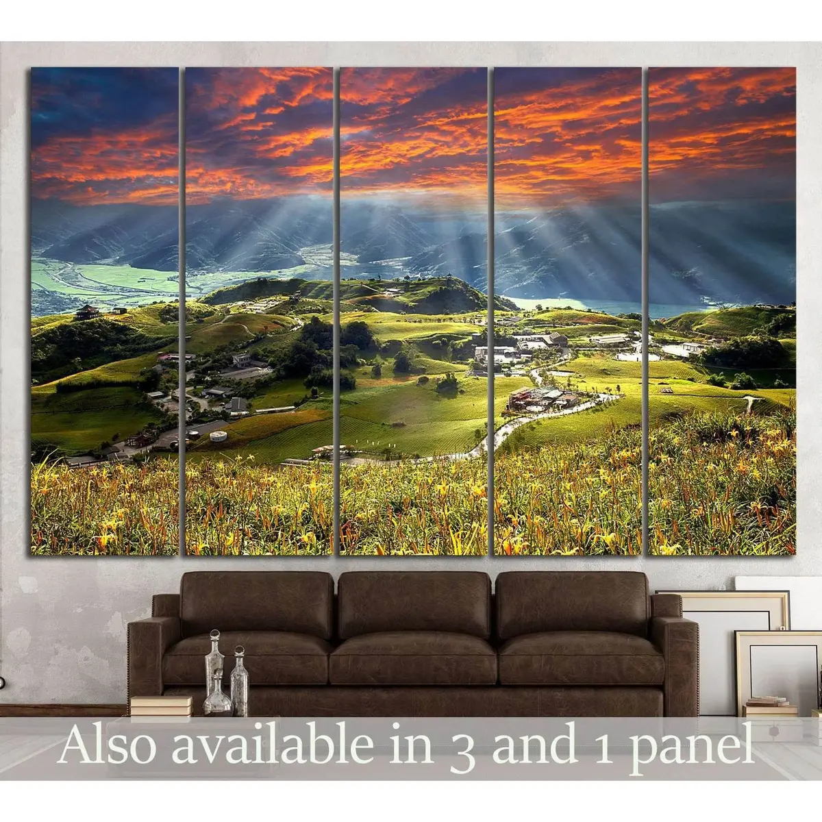 Taiwan Mountain Landscape Canvas Art №606 – Premium Ready-to-Hang Wall Decor