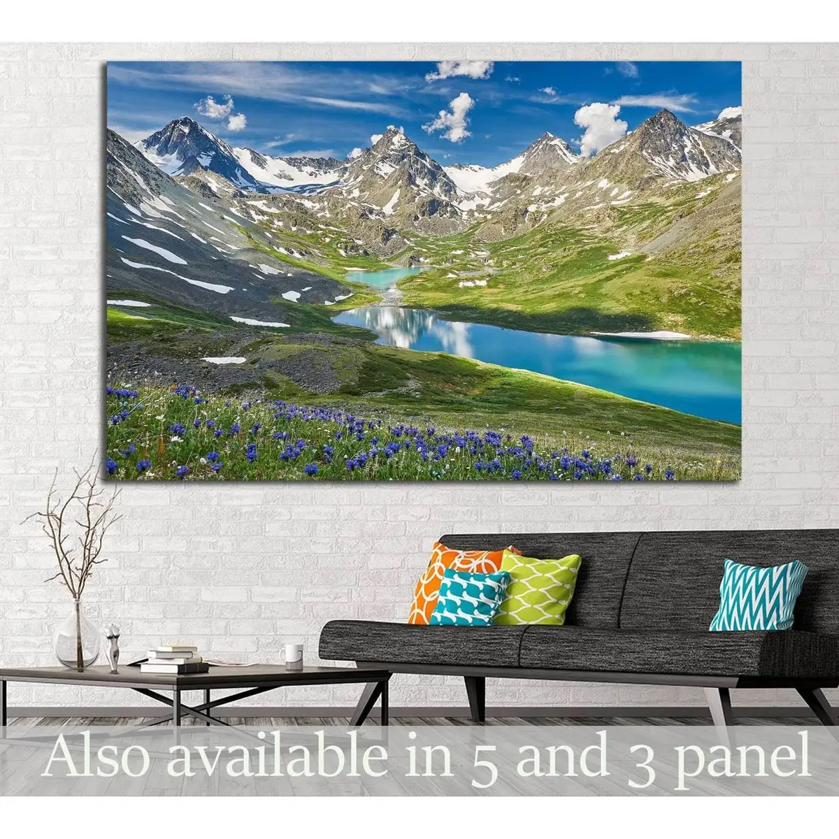 Mountain Lake №636 Ready To Hang Canvas Print 1