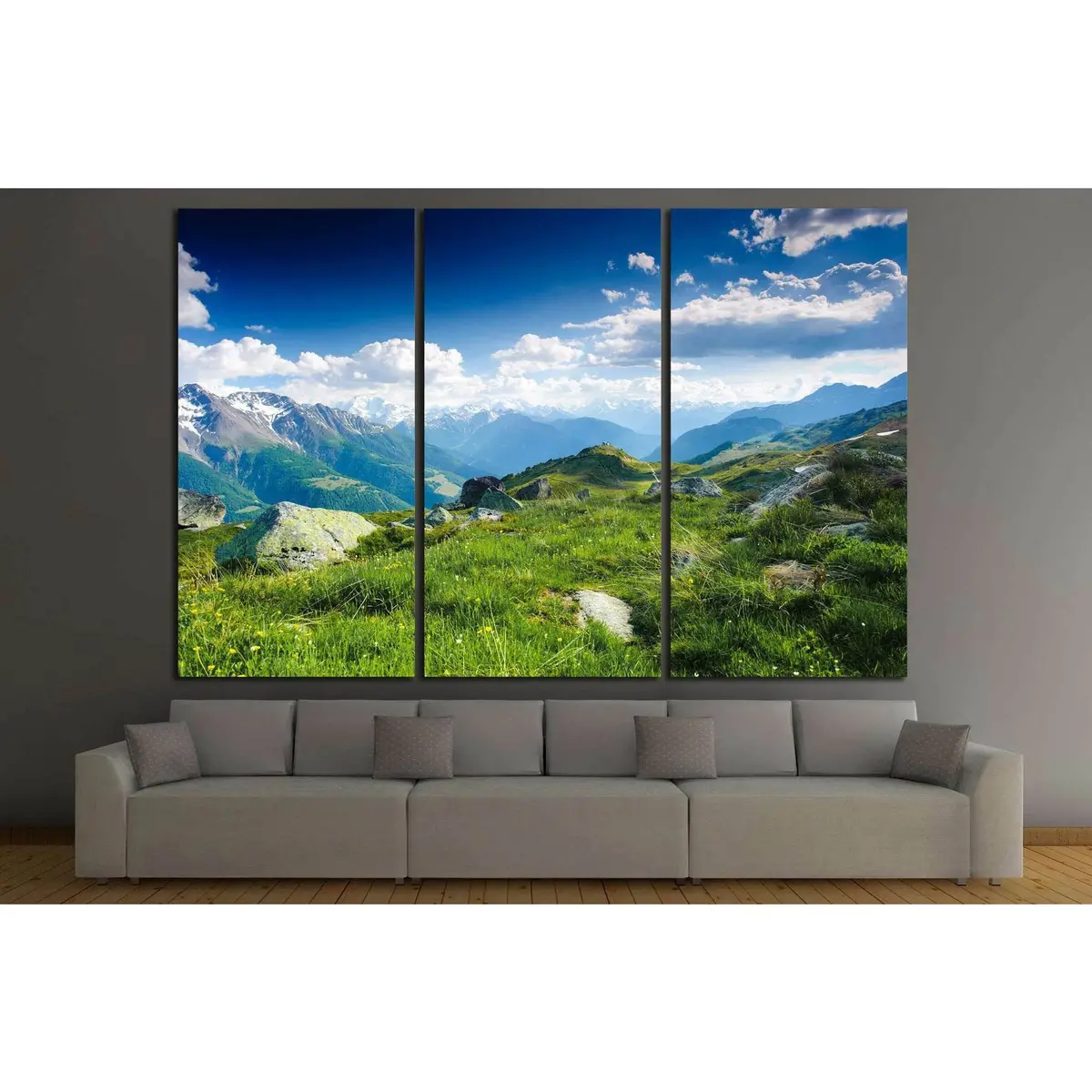 Mountain, Switzerland №638 Ready To Hang Canvas Print 5