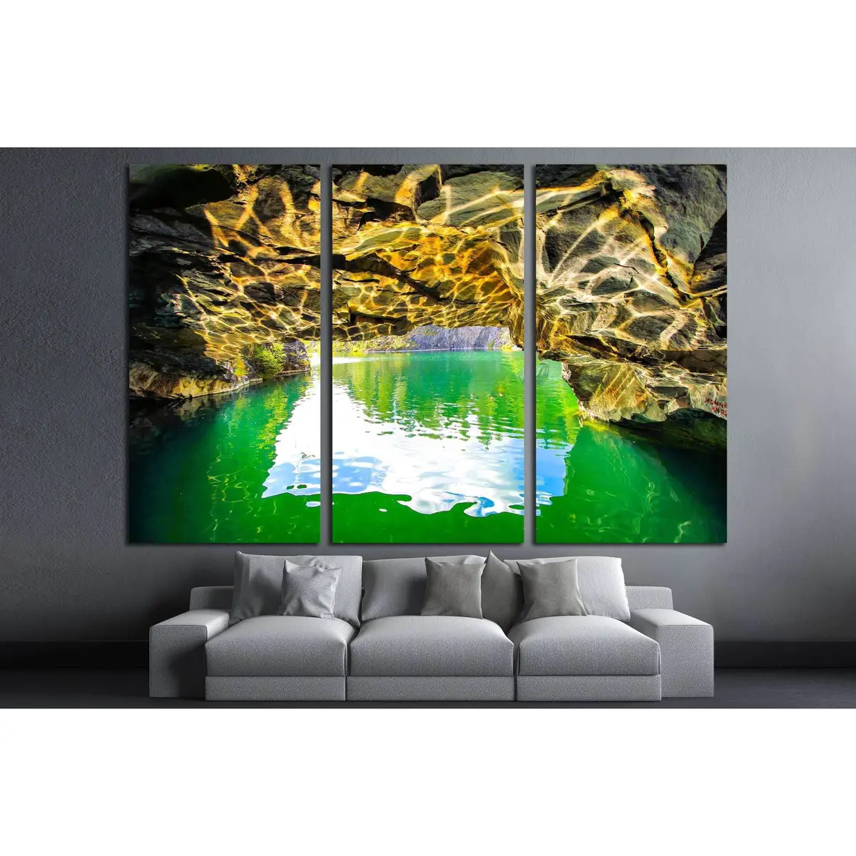 Mountain Water Cave Entrance №2906 Ready To Hang Canvas Print 5