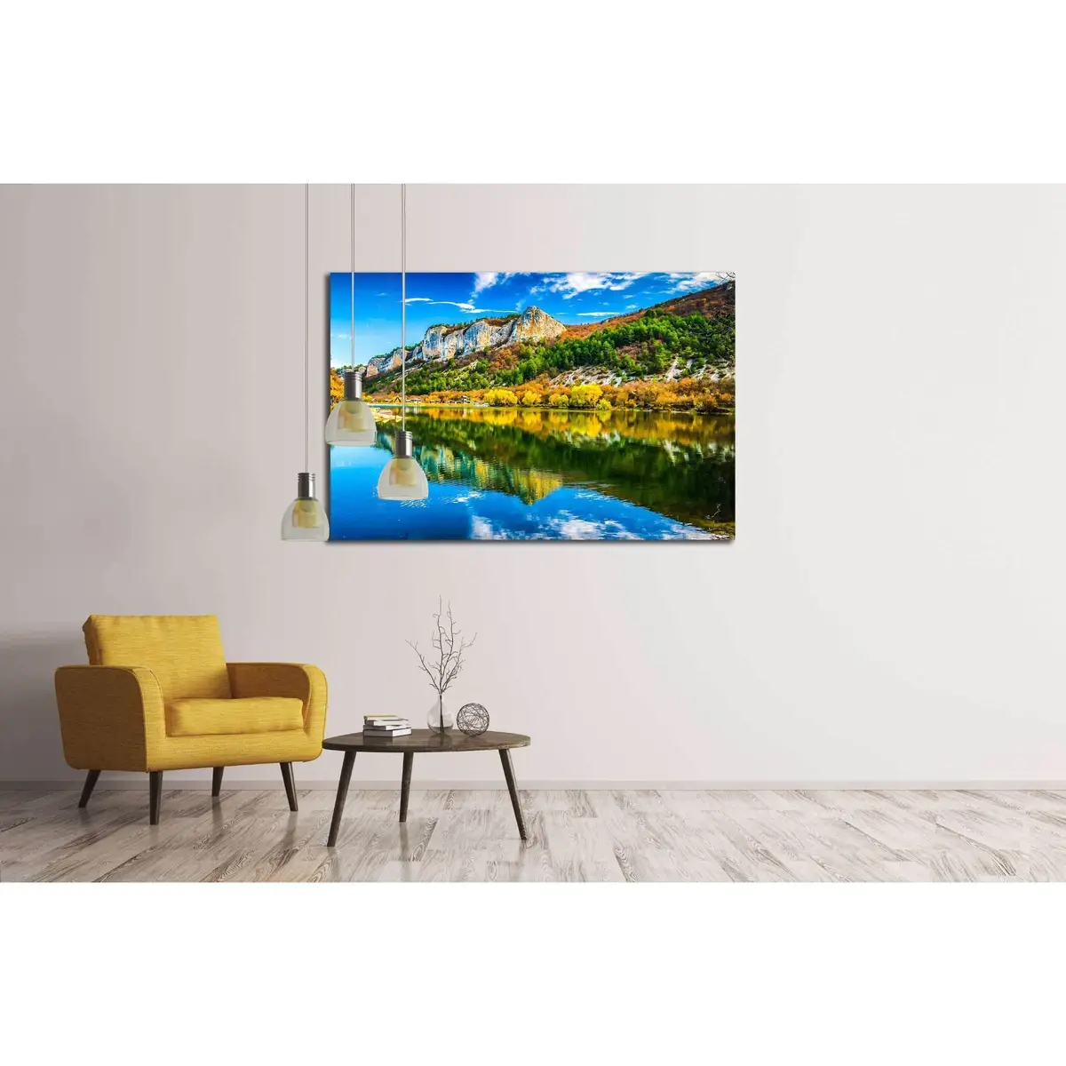 Mountains And Lakes №2706 Ready To Hang Canvas Print 3