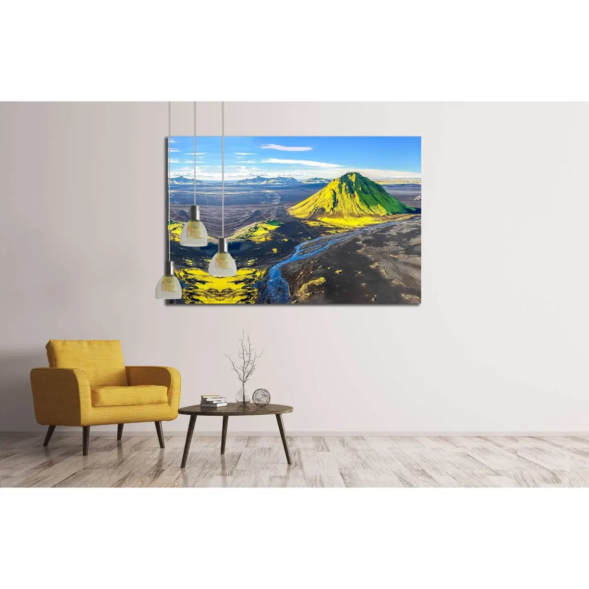 Mountains And River №2842 Ready To Hang Canvas Print 3