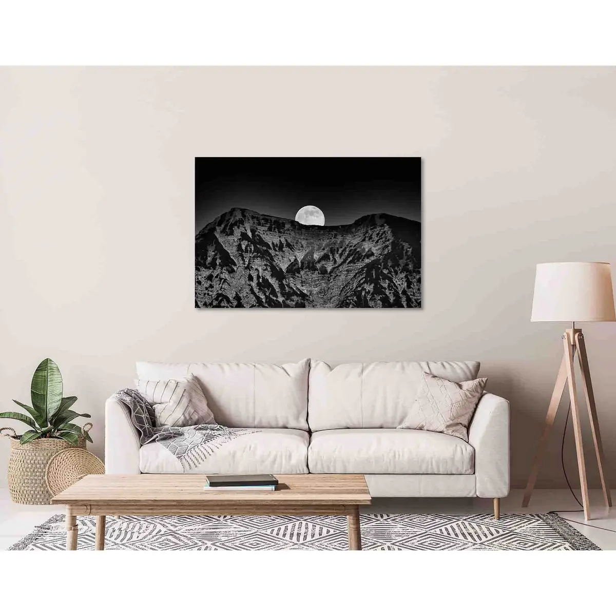Mountains At Night №D2830 Ready To Hang Canvas Print 3