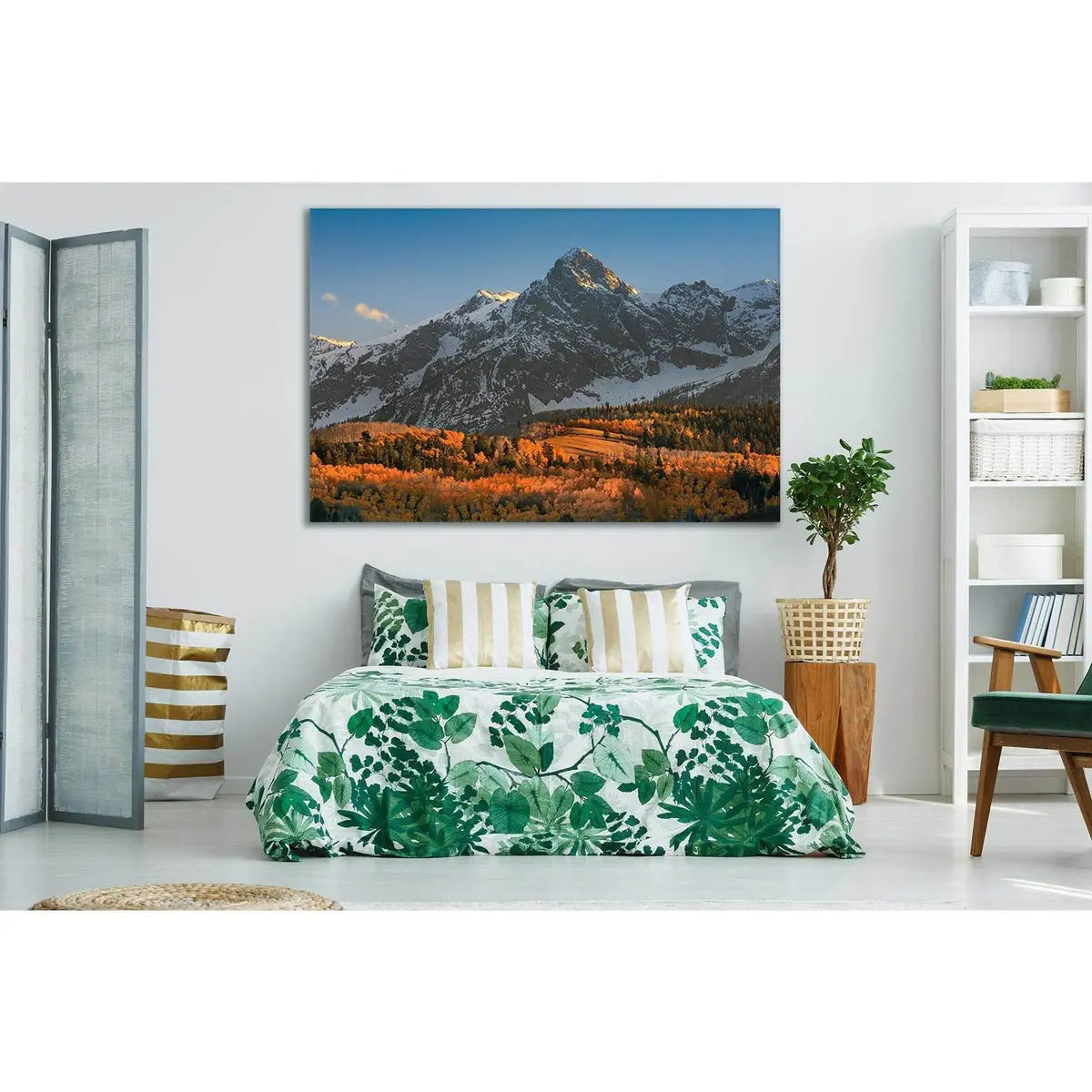 Mountains Autumn Sunrise Forest №Sl245 Ready To Hang Canvas Print 1