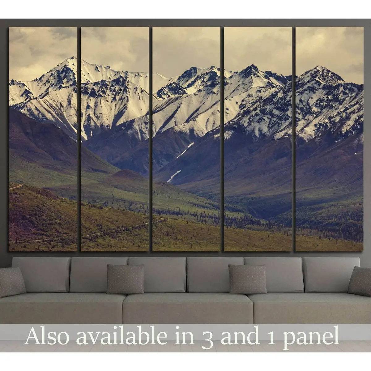 Alaska Mountains Canvas Wall Art №639 – Premium Ready-to-Hang Print