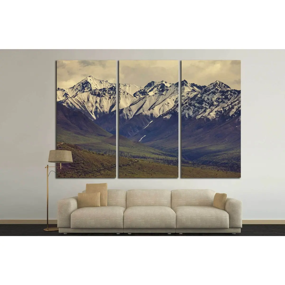 Mountains In Alaska №639 Ready To Hang Canvas Print 5