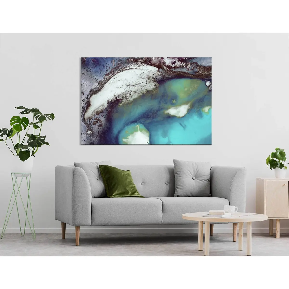 Mountains Near The Ocean №04284 Ready To Hang Canvas Print 3