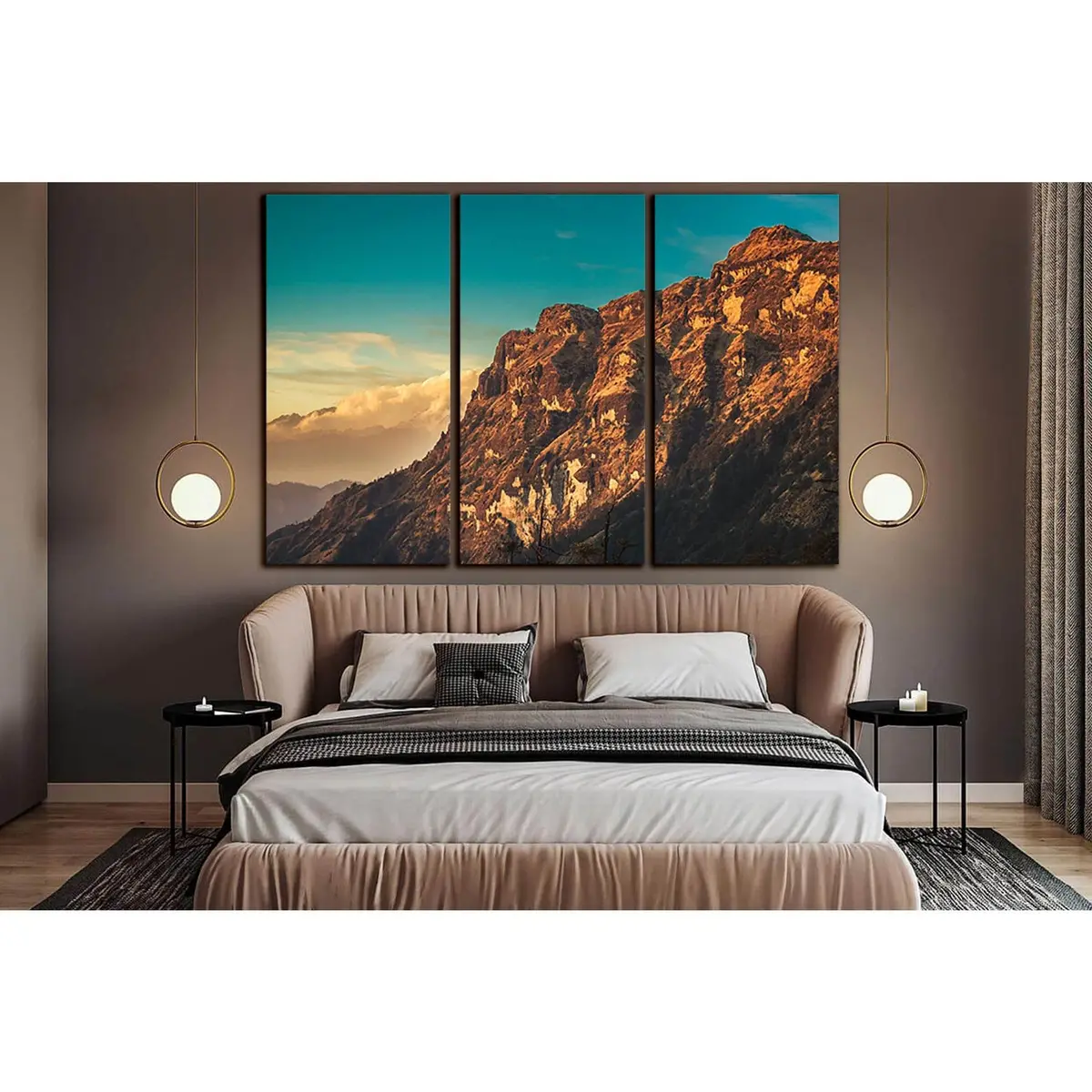 Mountains Snow And Clouds Landscape №Sl1588 Ready To Hang Canvas Print 5