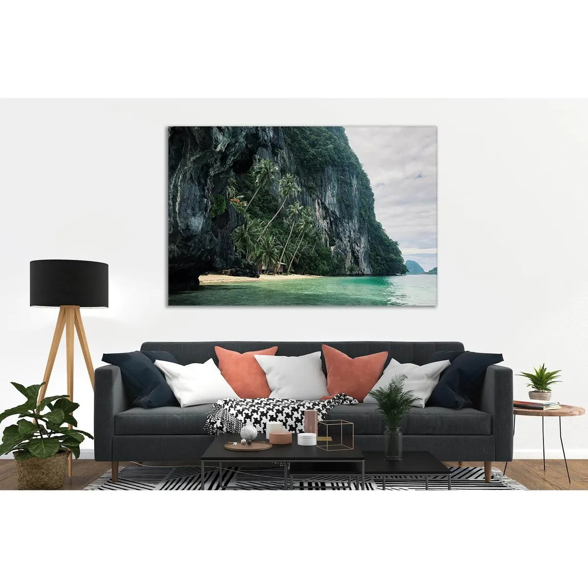 Mountains Tropical Island №Sl88 Ready To Hang Canvas Print 2