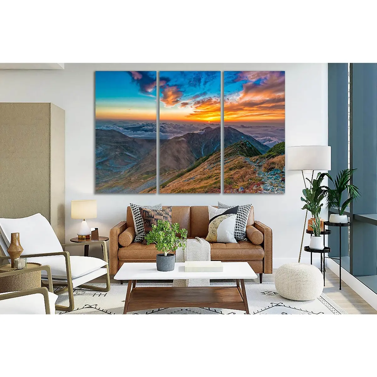 Mountains Under Cloudy Sky №Sl298 Ready To Hang Canvas Print 5