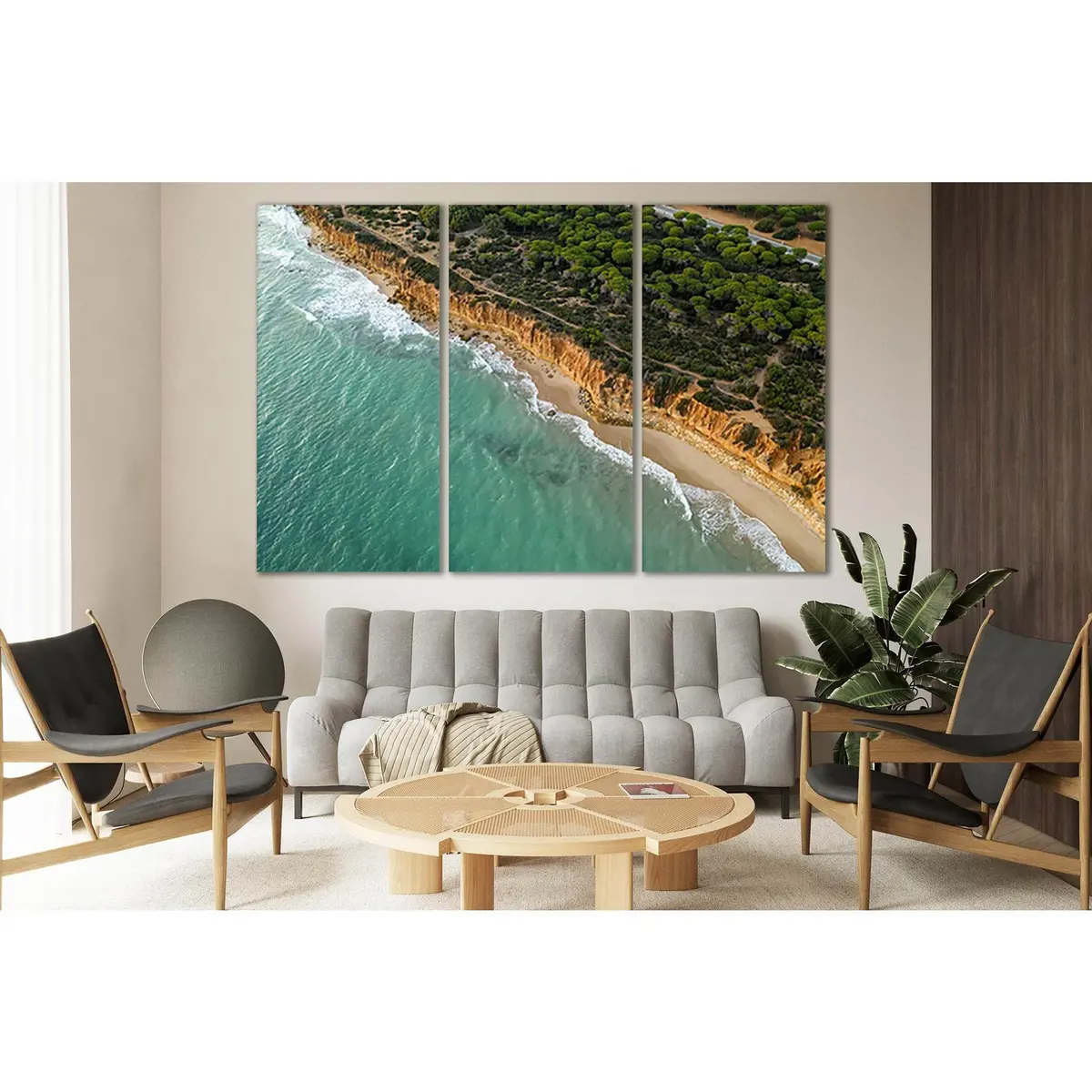 Moving Waves Towards The Shore №Sl140 Ready To Hang Canvas Print 5