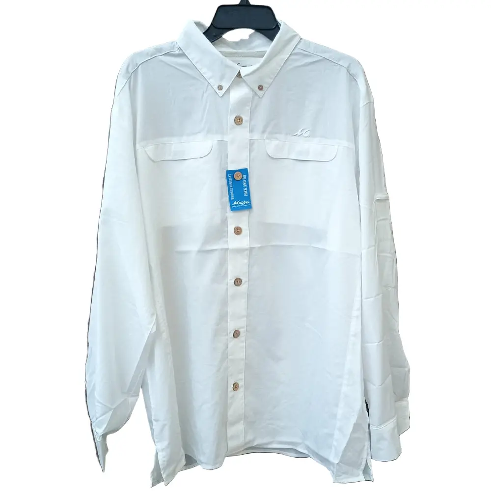 Mojo Sportswear Mr. Big Long-Sleeve Fishing Shirt – Dark Khaki - Image 3