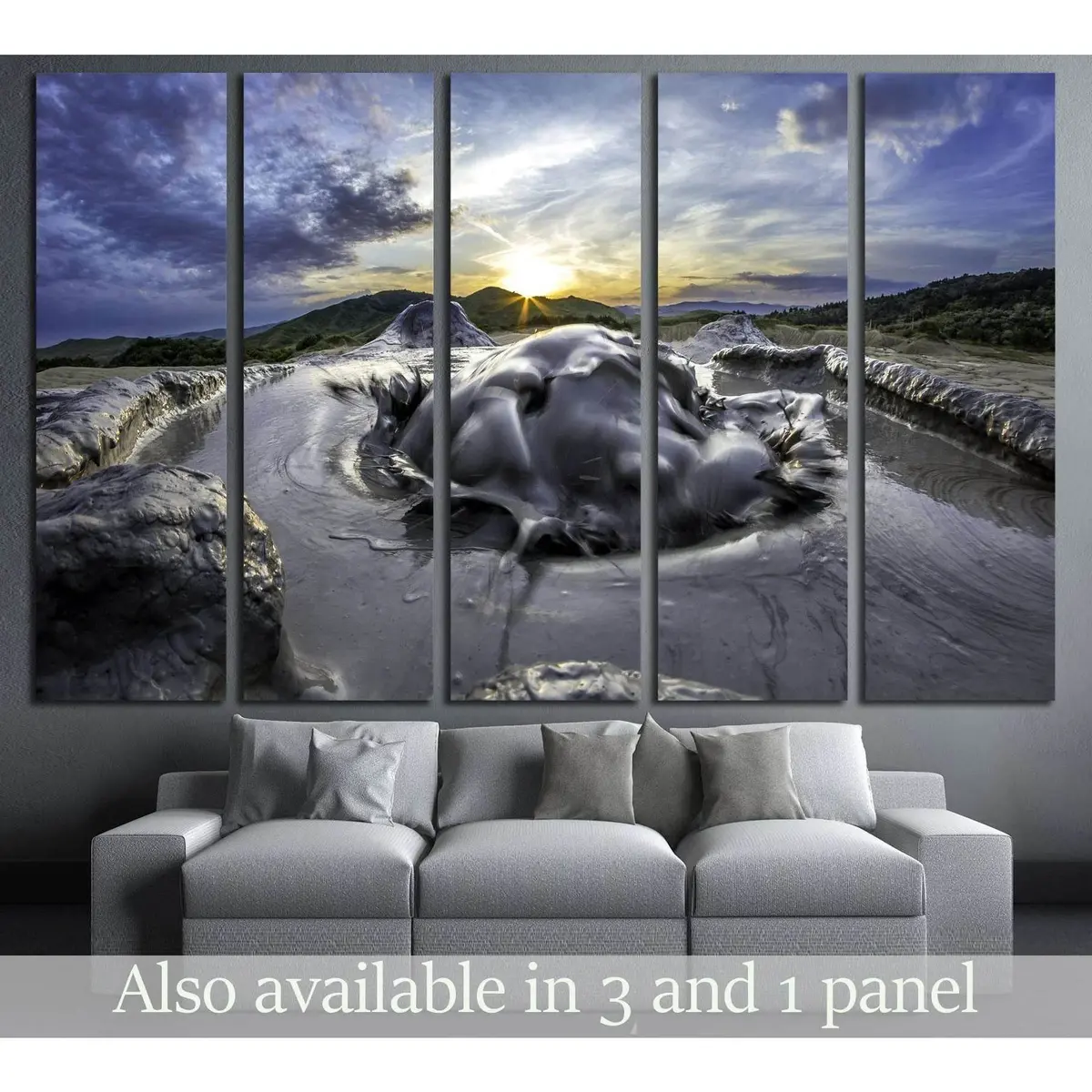 Mud Volcano No. 2915 Canvas Wall Art – Ready-to-Hang Print