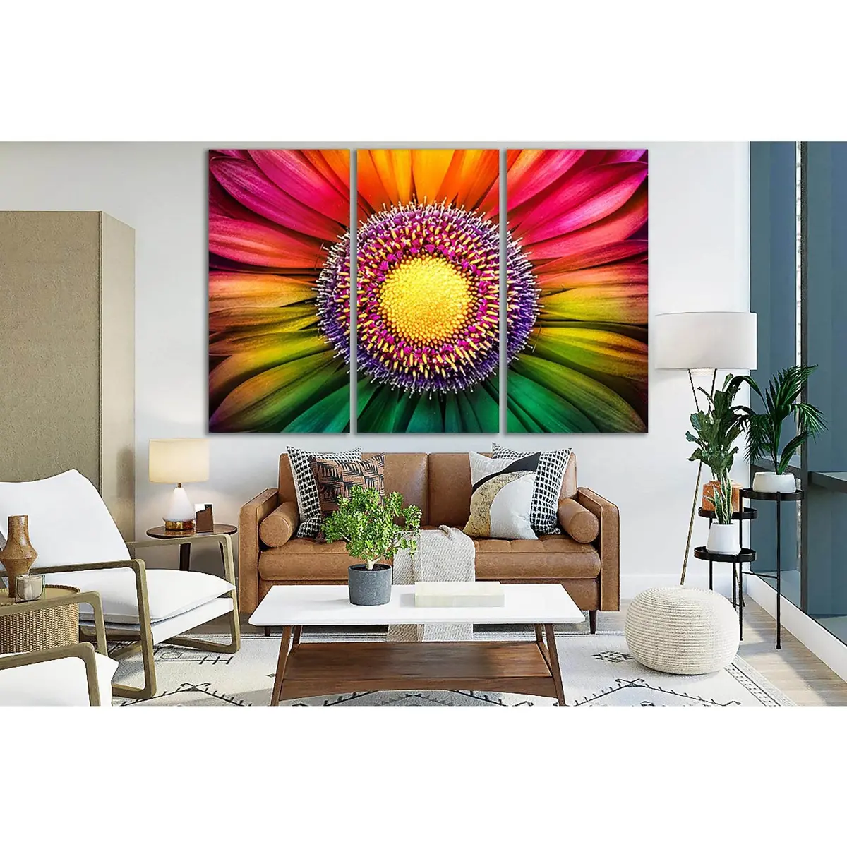 Multicolored Flower №Sl718 Ready To Hang Canvas Print 5