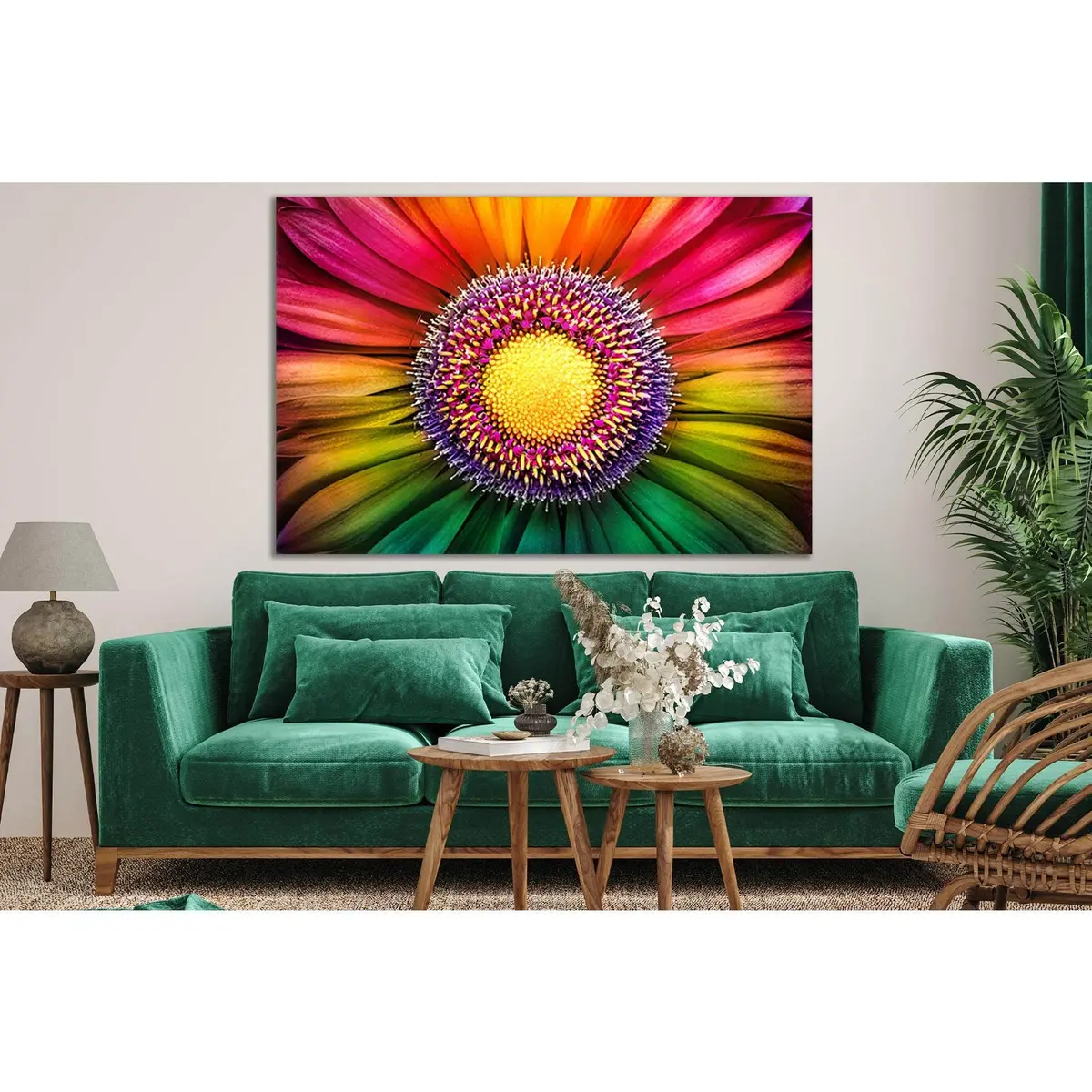 Multicolored Flower №Sl718 Ready To Hang Canvas Print 1