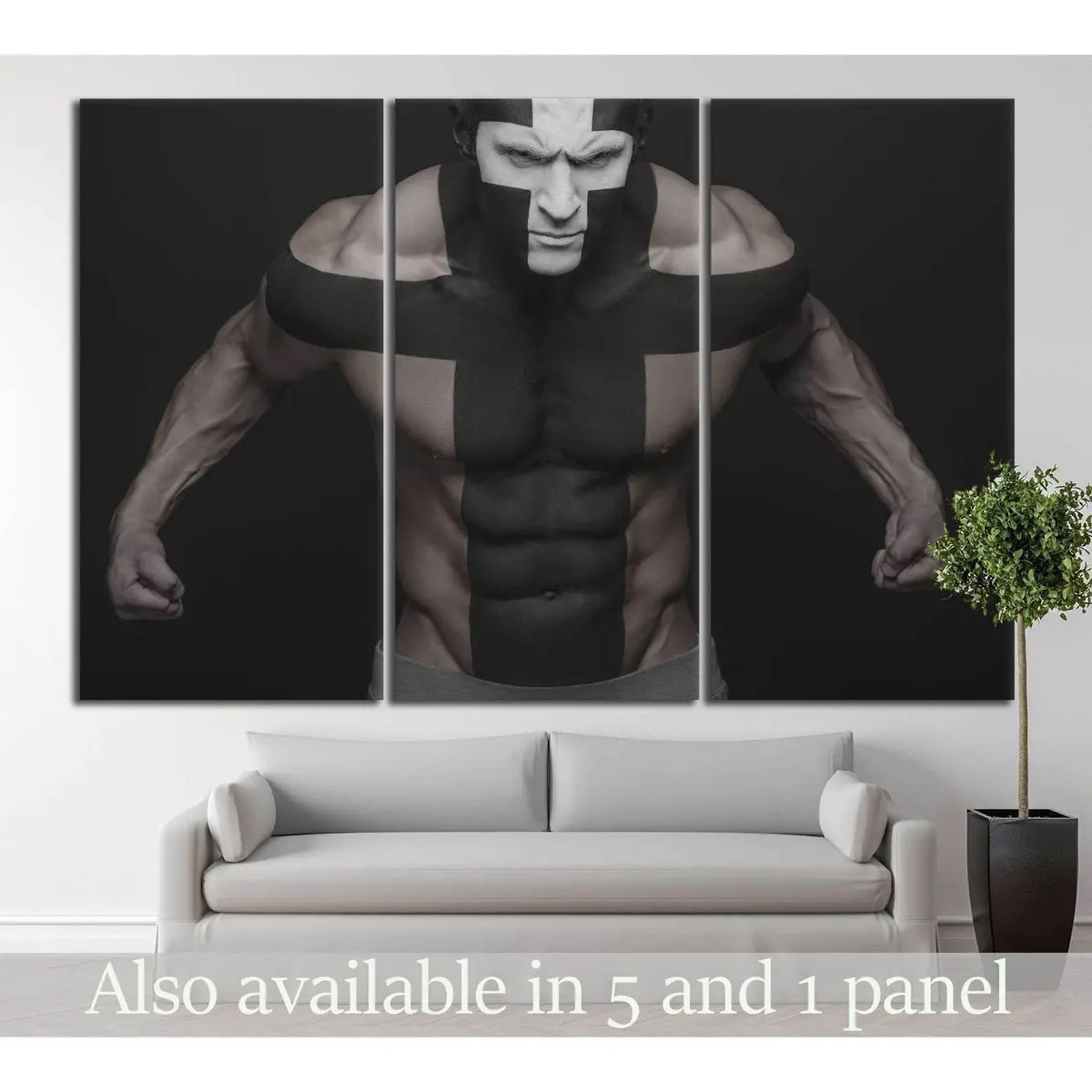Muscle Man №205 Ready To Hang Canvas Print 5