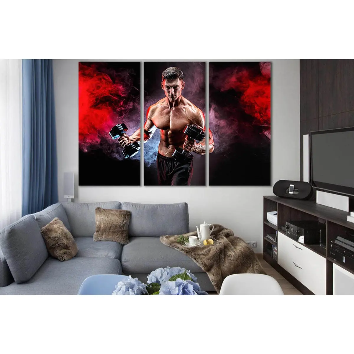 Muscular Athlete №Sl945 Ready To Hang Canvas Print 5