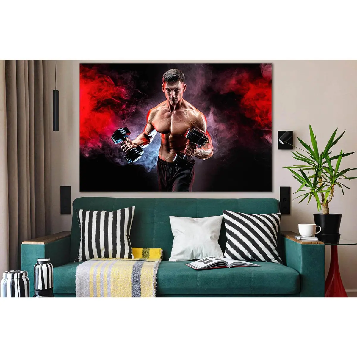 Muscular Athlete №Sl945 Ready To Hang Canvas Print 2